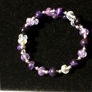 Purple Tigers Eye Bracelet